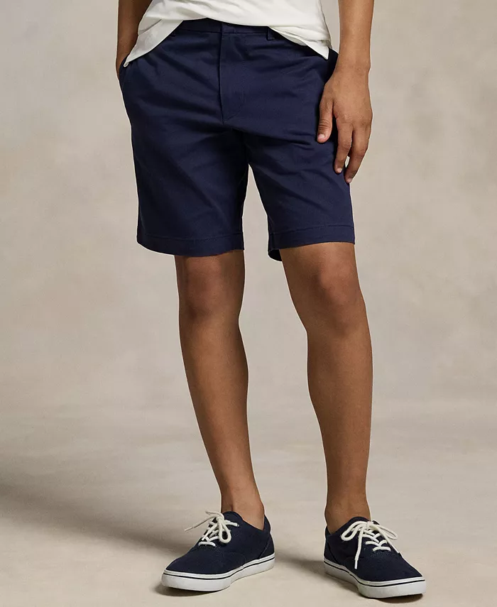 Прямые шорты из стретч-ткани для мальчиков-подростков Big Boys Polo Ralph Lauren, синий — фото 2