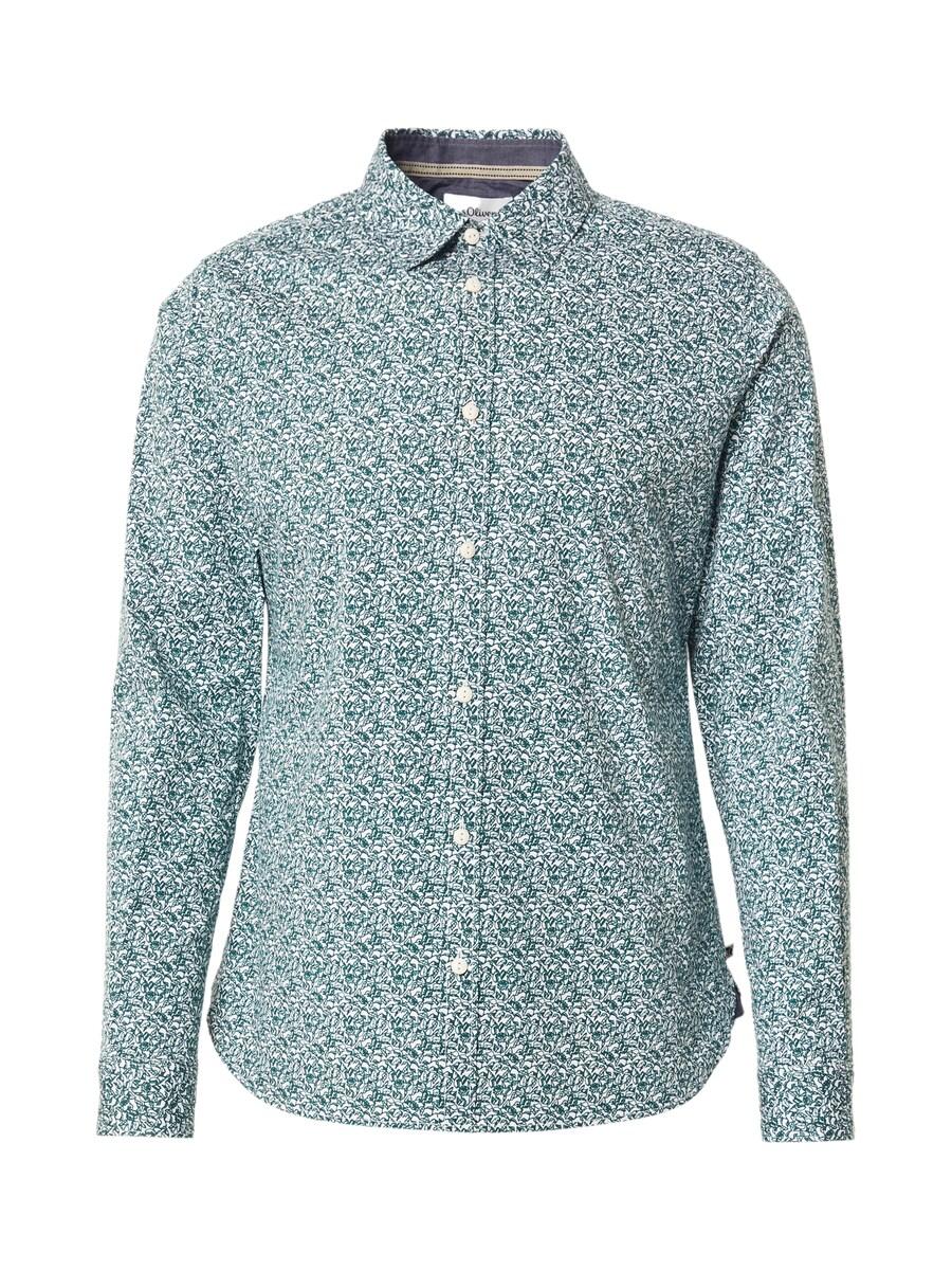 

Рубашка Slim Fit на пуговицах s.Oliver, Petrol