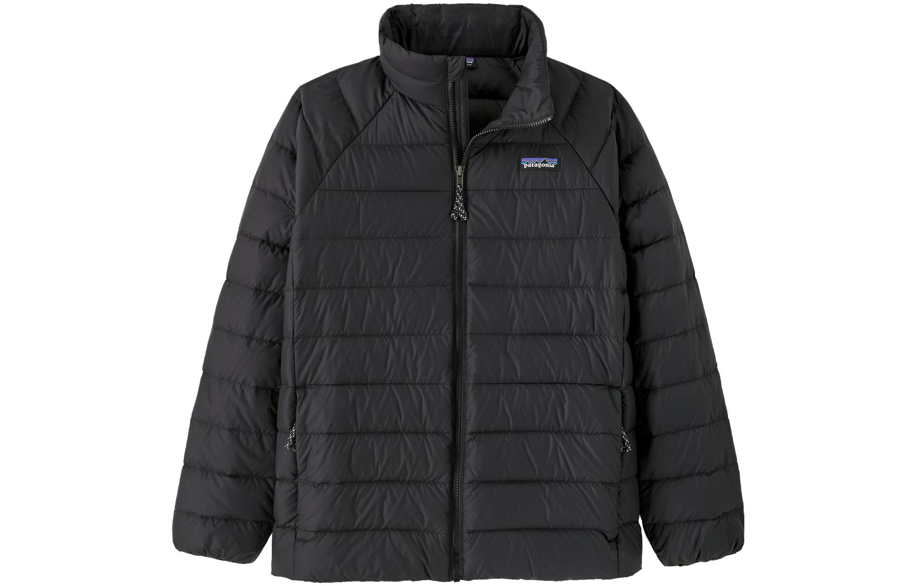 

Детская утепленная курткасо стоячим воротником средней высоты Patagonia, черный