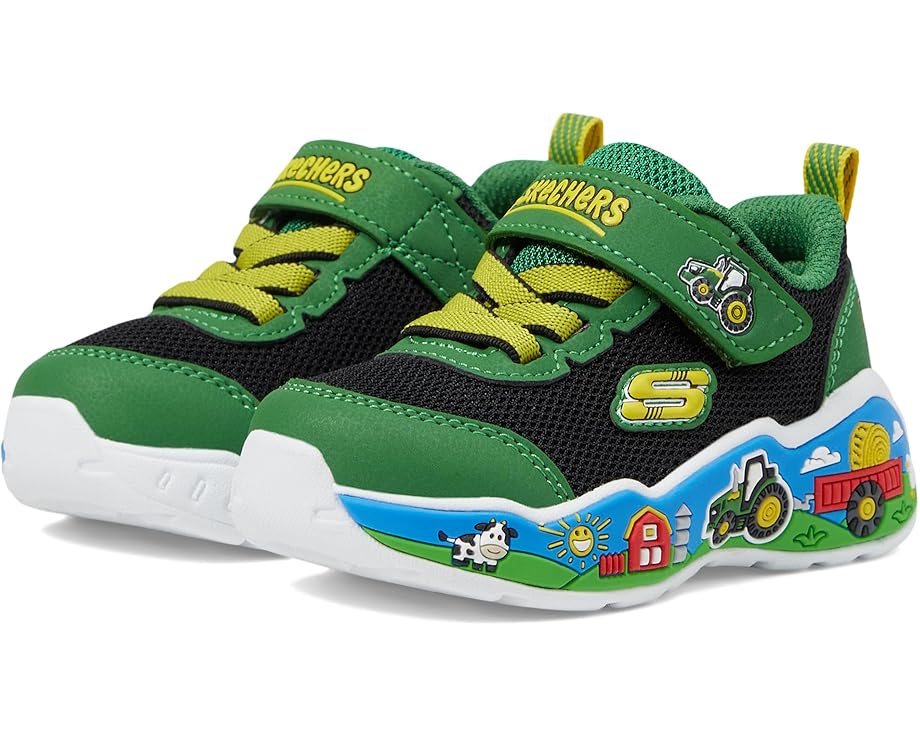 

Кроссовки SKECHERS KIDS Play Scene, цвет Green/Black