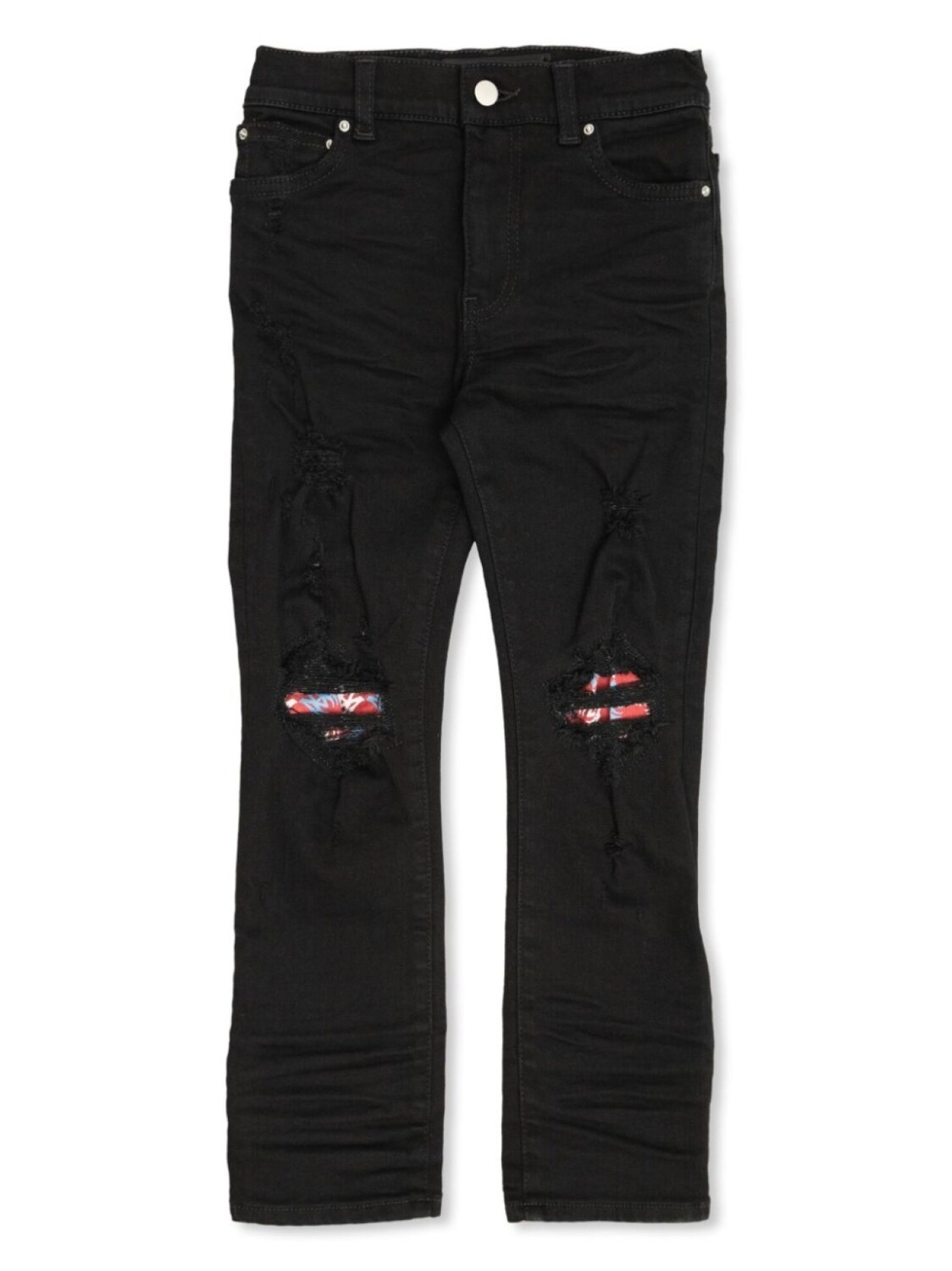 

Потертые джинсы AMIRI KIDS, черный