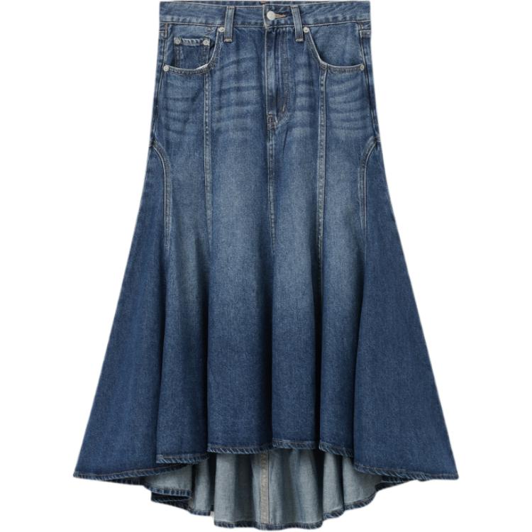 

Левис Джинсовая длинная юбка женская синяя Левис