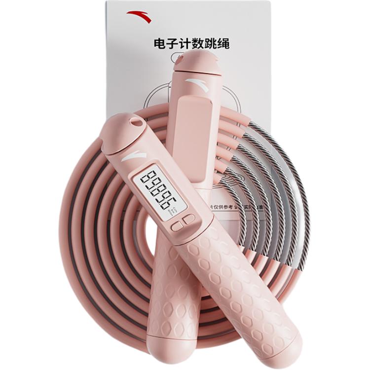 

Скакалка материал тросик pvc стальной трос, материал ручки abs взрослые 2,8 м ANTA, розовый