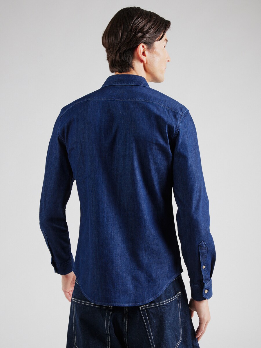 Рубашка Slim Fit на пуговицах LEVIS ┬о Battery Housemark Slim Fit Shirt, Blue denim — фото 4
