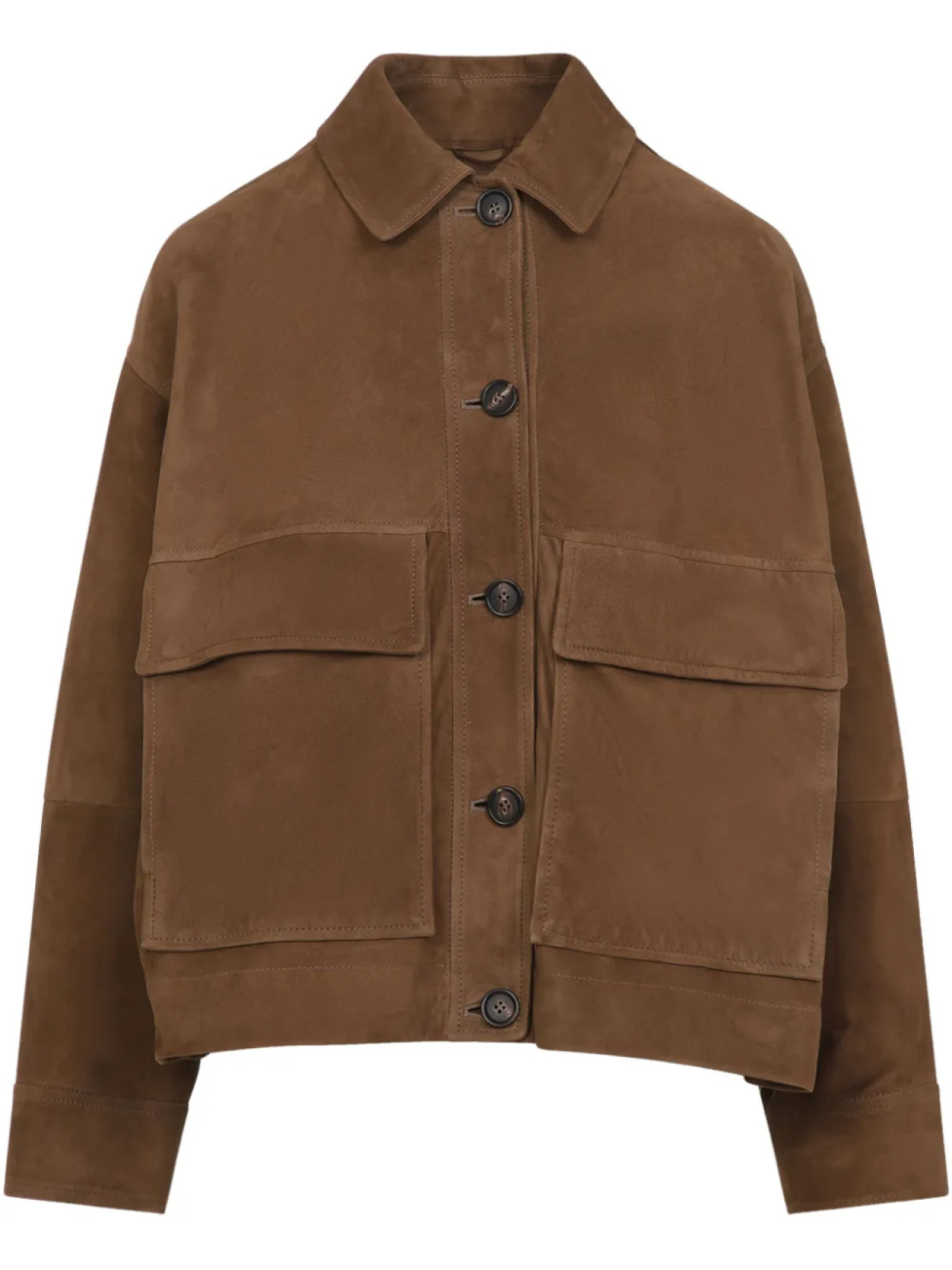 

Замшевая куртка Brunello Cucinelli, коричневый