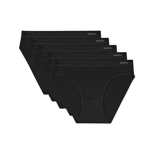 

Женские бесшовные бикини Pin Rib, набор из 5 пар Memoi, Black, Черный, Женские бесшовные бикини Pin Rib, набор из 5 пар Memoi, Black