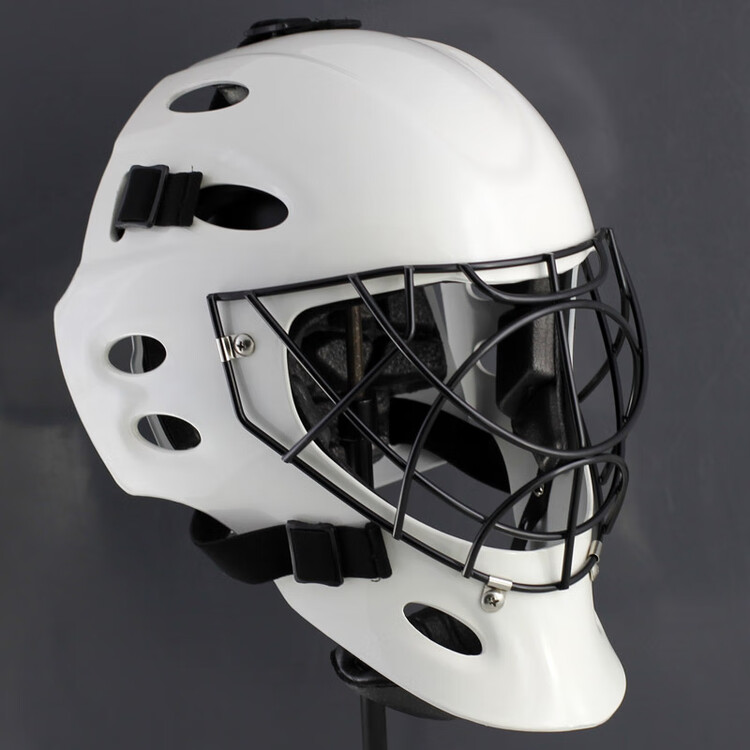 

He Jiagong Профессиональный шлем для бейсбольного кетчера, матовый белый, взрослый, размер L