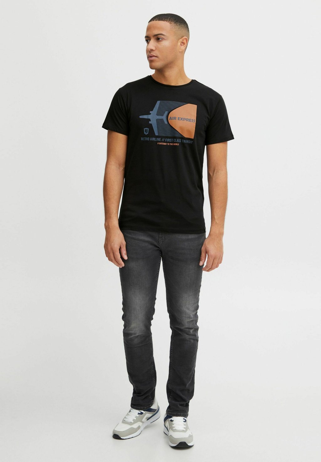 

Футболка с принтом IDRONNY INDICODE JEANS, черный
