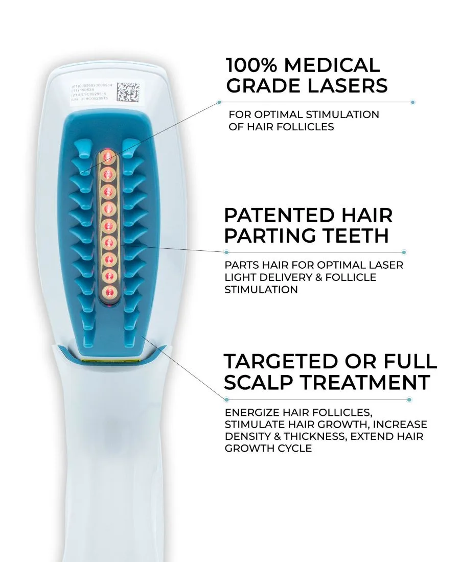 Ultima 9 Classic Lasercomb Hairmax, синий — фото 4