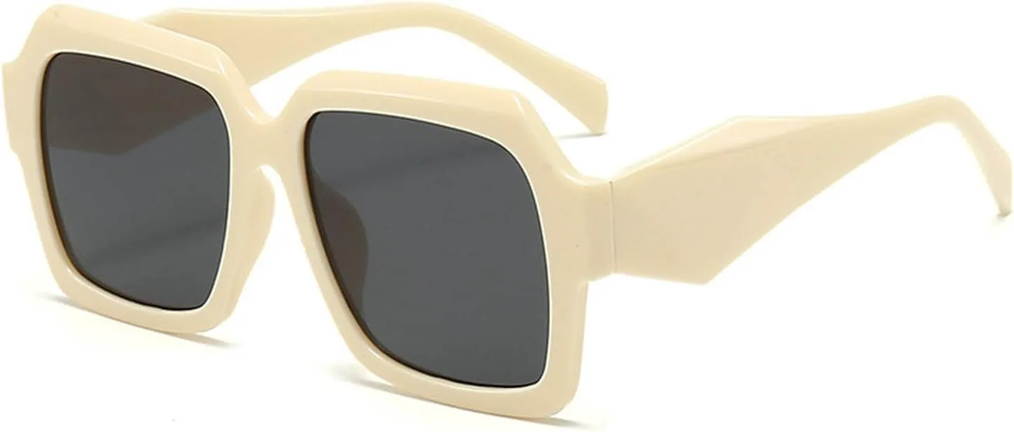 

Большие квадратные солнцезащитные очки для женщин в стиле ретро, ​​роскошные солнцезащитные очки больших размеров с защитой от УФ-излучения UV400 mincl, C4