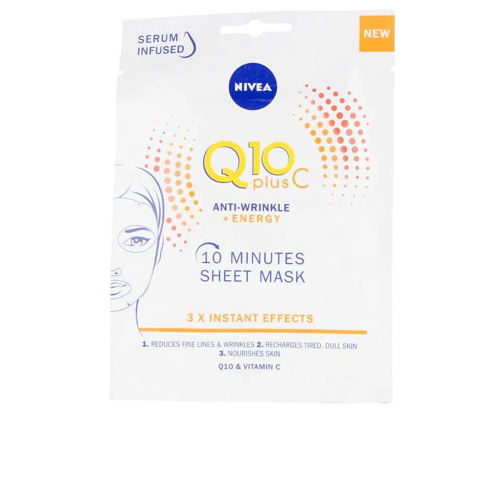 Тканевая маска NIVEA Q10 Energy с витамином C Nivea, Black