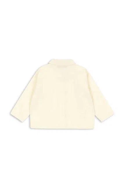 Рубашка хлопковая EVIA CHERRY SHIRT Konges Sløjd, бежевый — фото 3