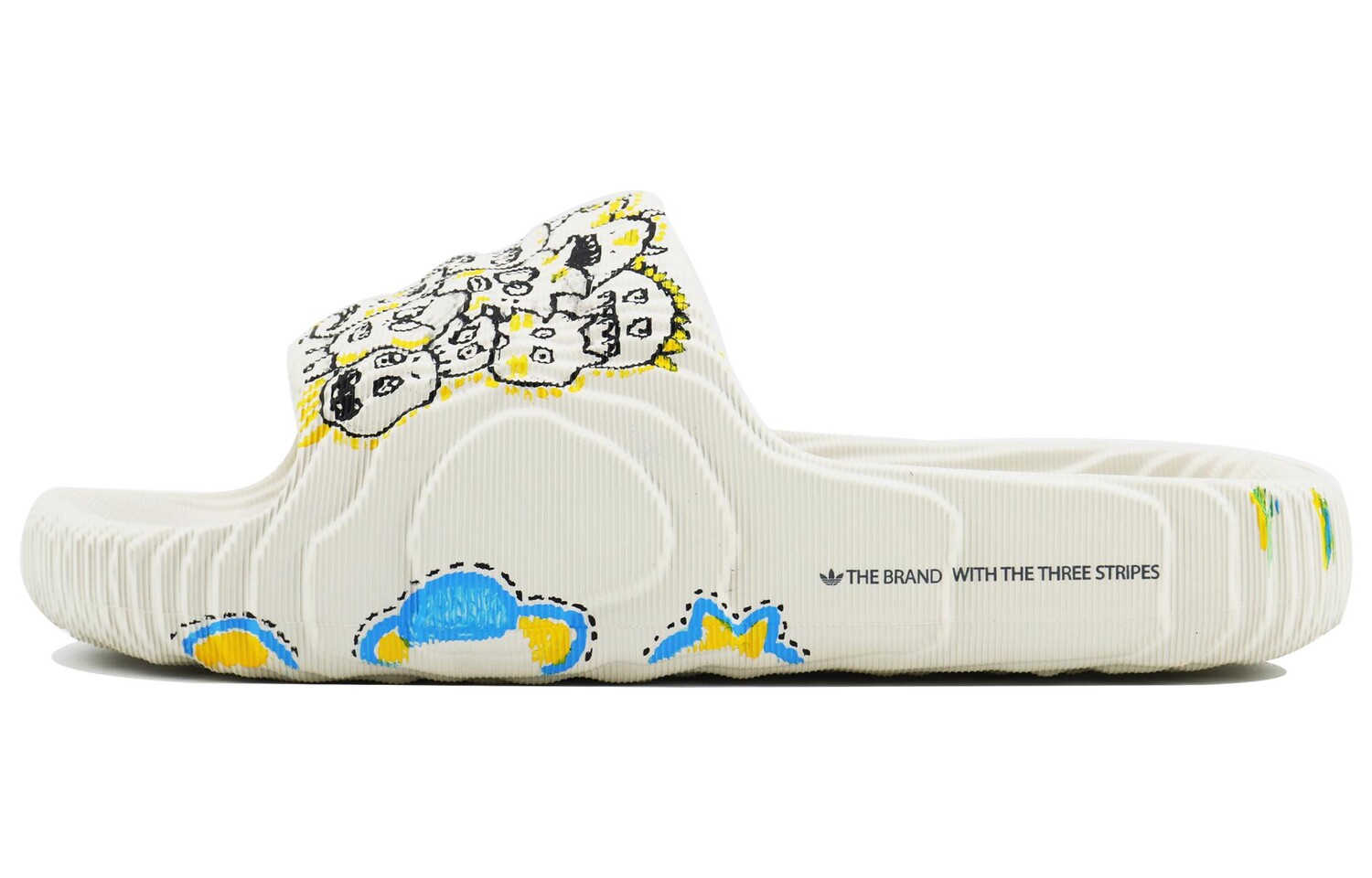 

Adidas originals Серия ADILETTE Шлепанцы унисекс, Off-white