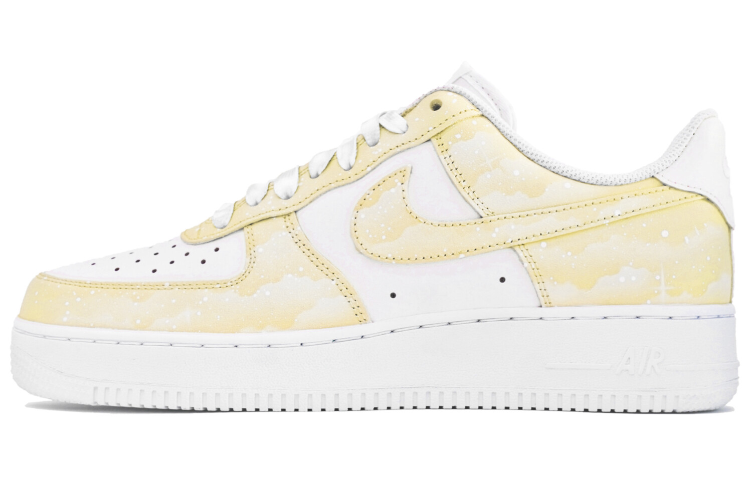 

Кроссовки Nike Air Force 1 Skateboard Shoes Men Low-Top White Yellow