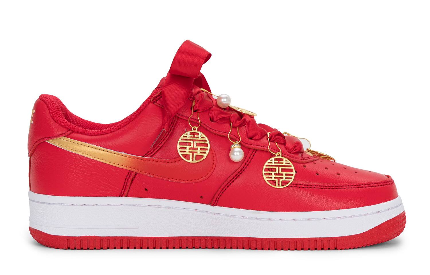 

Кроссовки Nike Air Force 1 Skateboarding Shoes Unisex Low-top Red, красный
