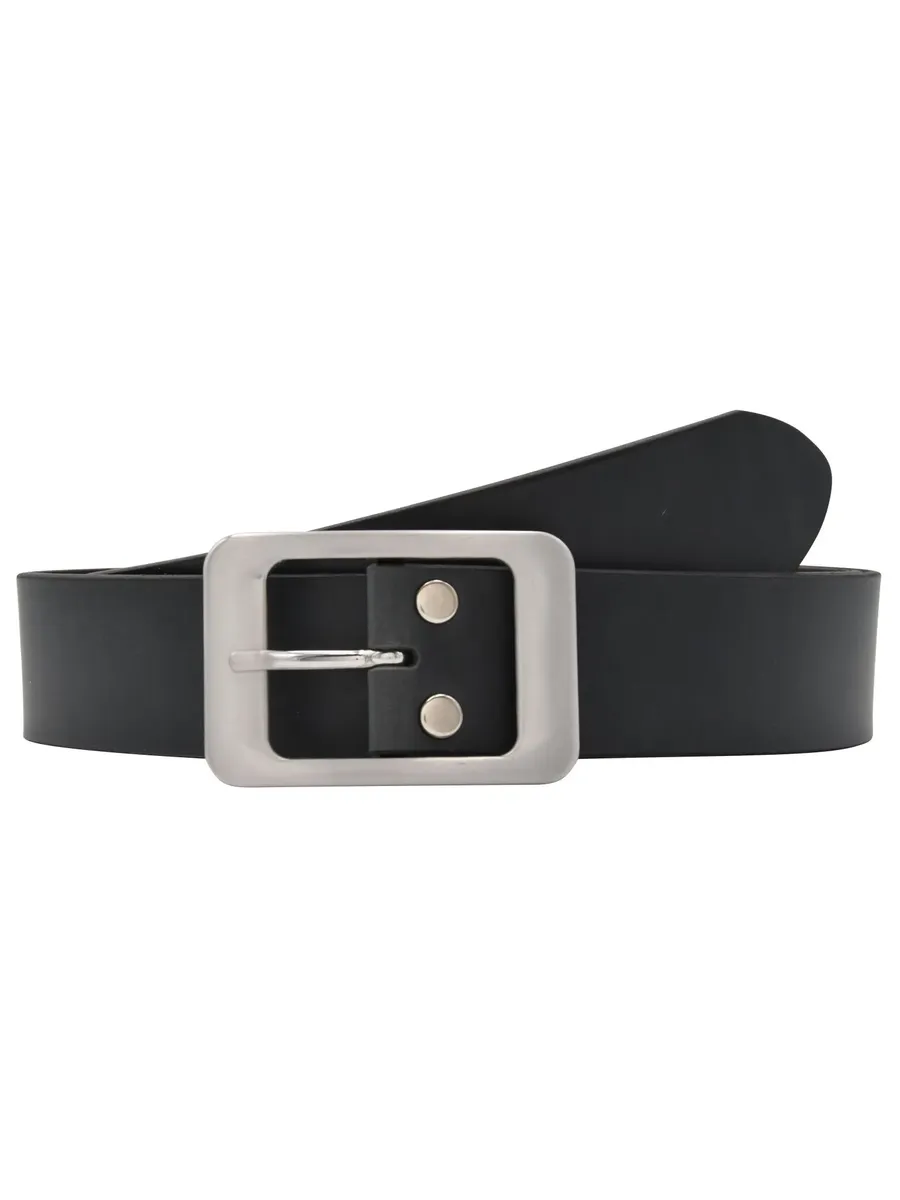 

Кожаный ремень leslii "Premium Belt Basic" с элегантной пряжкой, серебристый