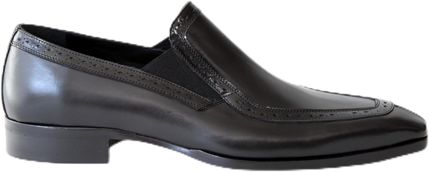 

Туфли-слипоны Jo Ghost 4960BIS из итальянской черной кожи с лакированными вставками