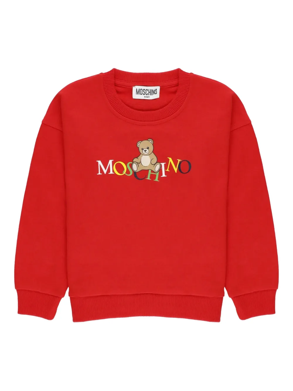 

Толстовка с логотипом Moschino Kids, красный