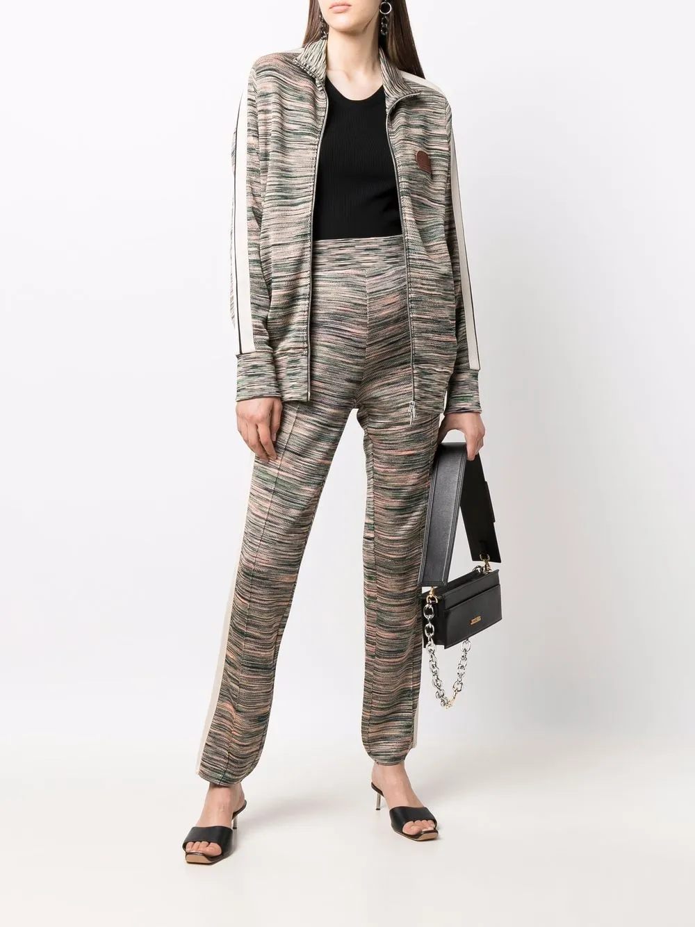Спортивная куртка из коллаборации с Missoni PALM ANGELS, зеленый — фото 3