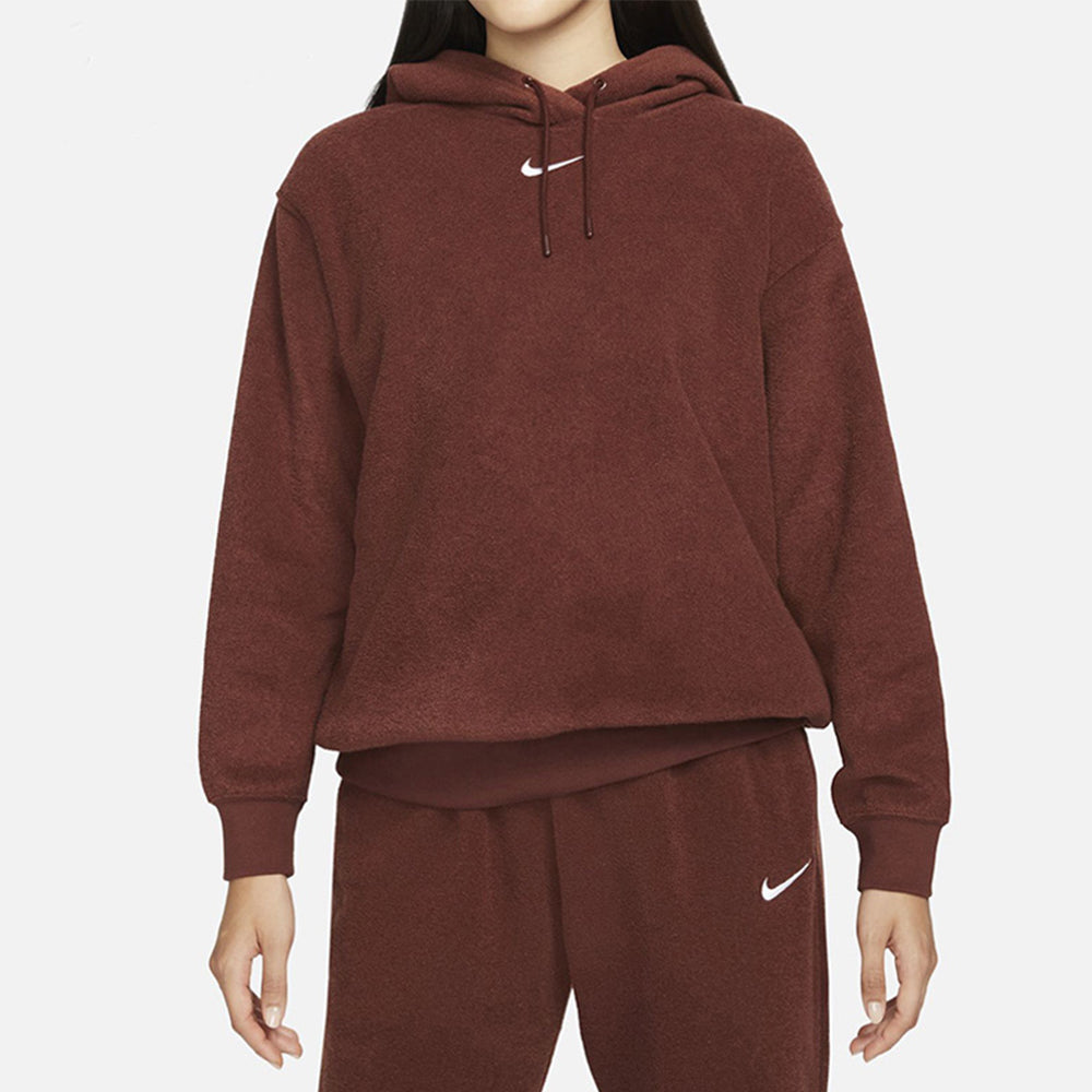 Худи (WMNS) AS W Nike Sportswear ESSNTL PLSH Hoodie BRONZE ECLIPSE — фото 3