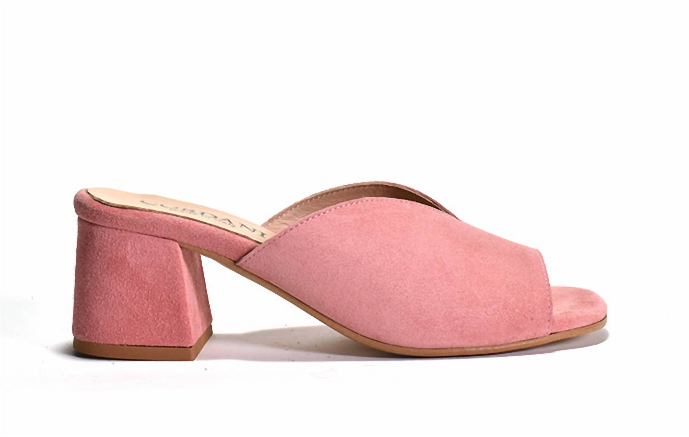 Women's Pollie Slip On Suede Mule Sandal In Rose Suede CORDANI — фото 2