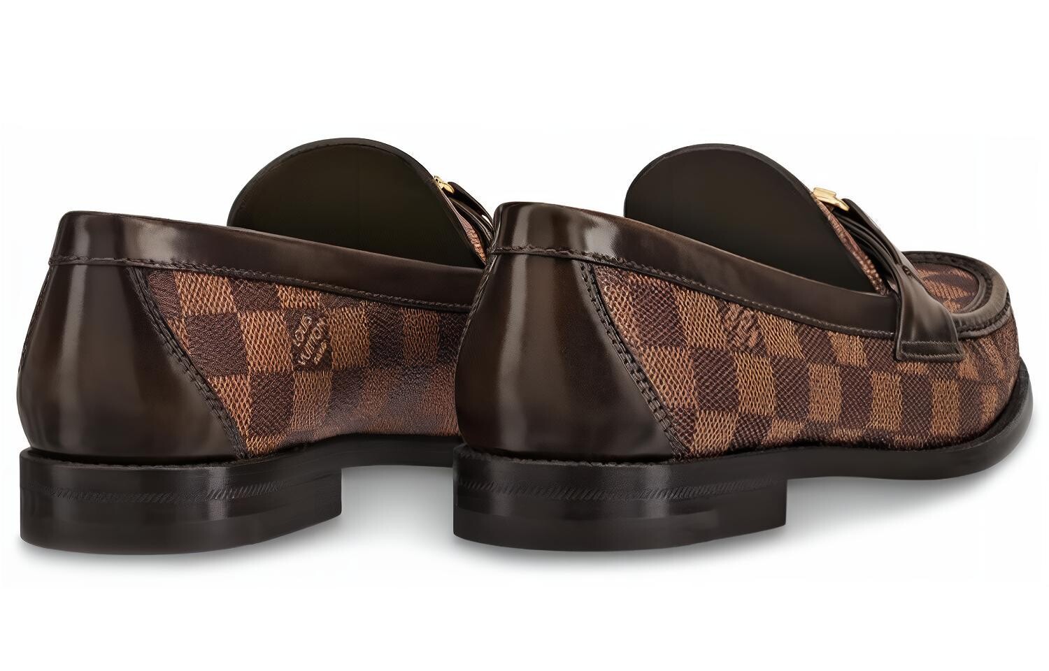 Туфли Louis Vuitton Major с принтом, коричневый — фото 4