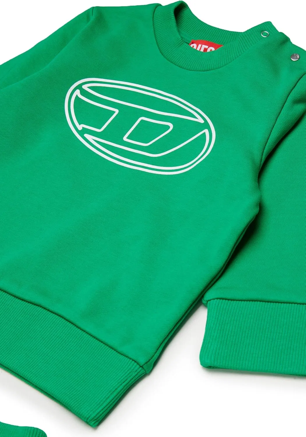 Детский спортивный костюм Diesel, овальный логотип, Green Bright — фото 3
