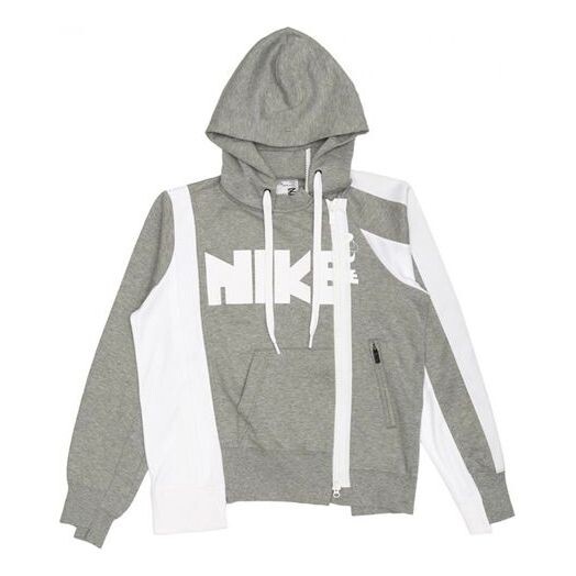 

Толстовка с двойной молнией Jackets x sacai Nike, серый