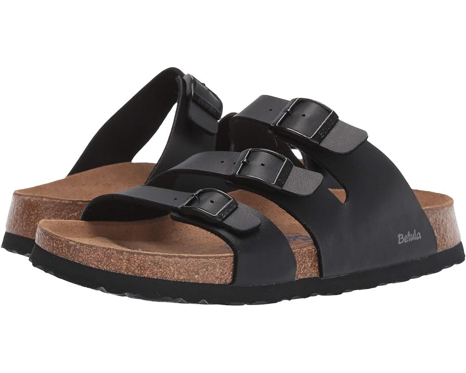 

Сандалии Birkenstock Leo Soft, цвет Black Birko-Flor