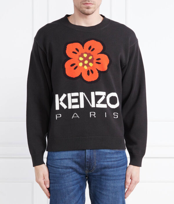 

Свитер мужской Kenzo с ярким цветком, черный
