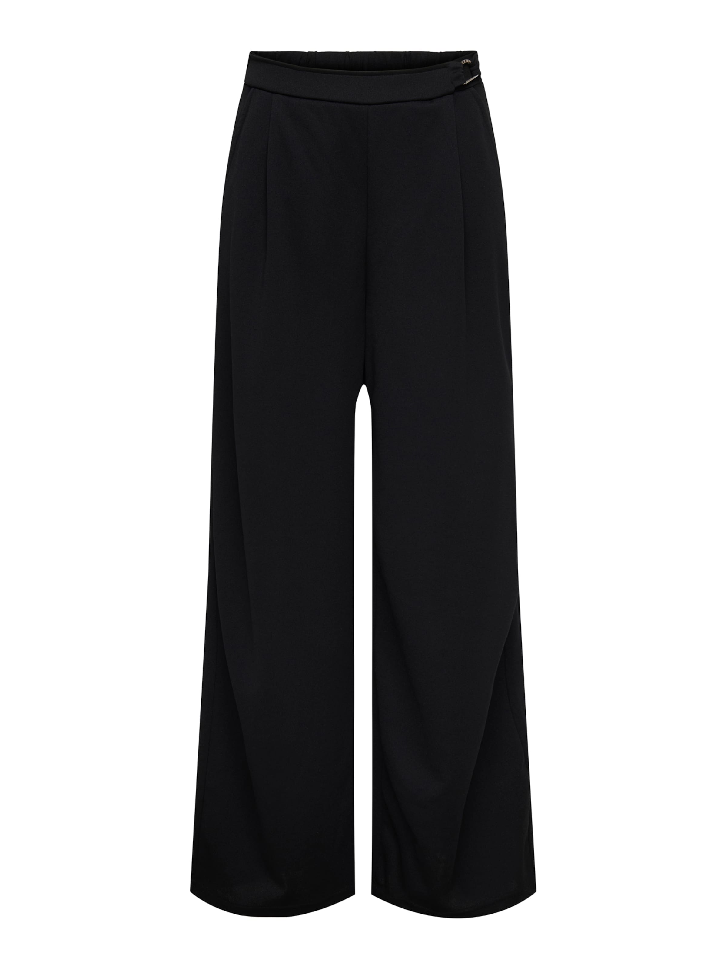 

ONLY Широкие брюки со складками спереди 'ONLSania' в черном цвете