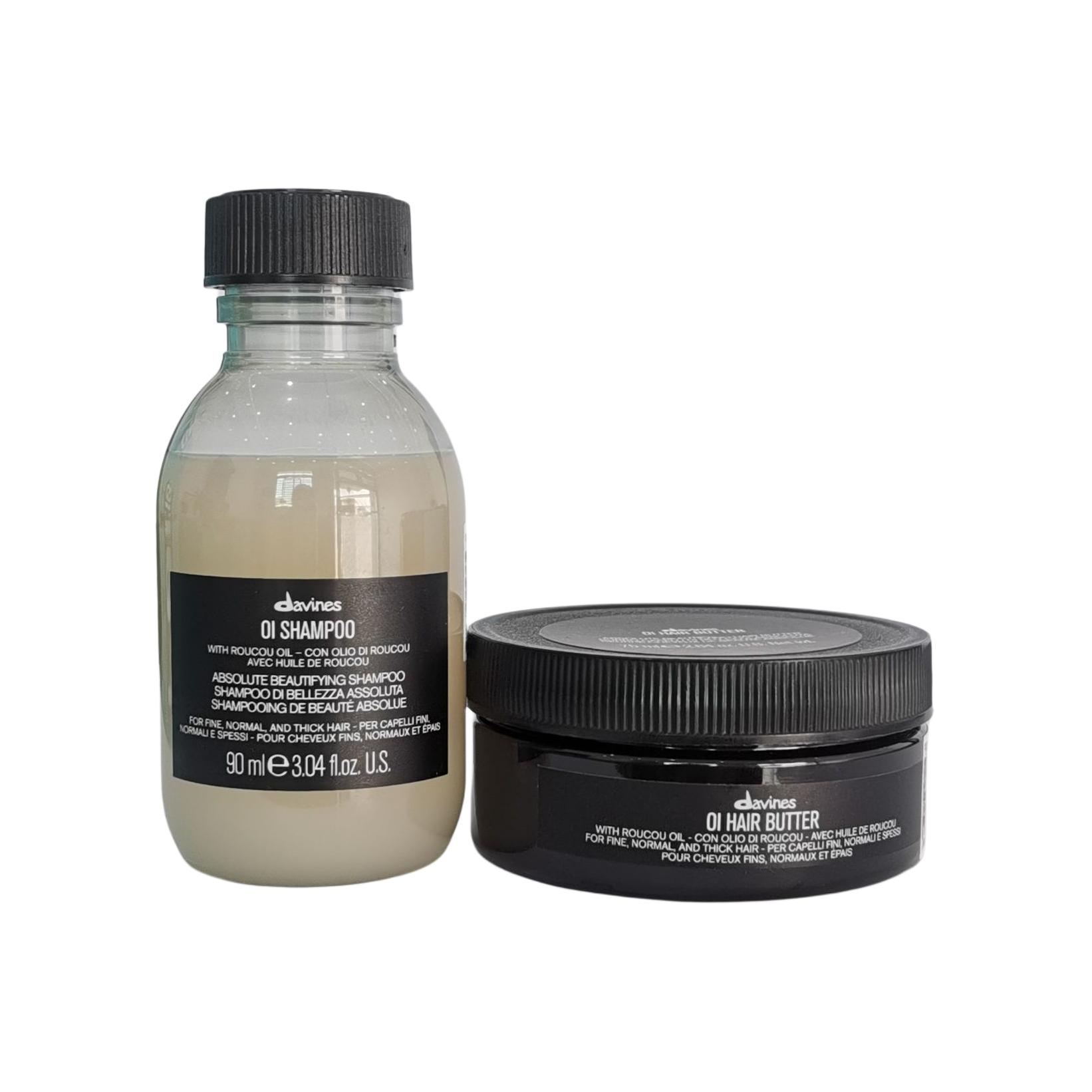 

DAWEINISI Ouai Шампунь и маска для волос Набор шампуня и кондиционера Восстанавливающий и разглаживающий 280мл+250мл DAVINES, shampoo 90ml + hair mask 75ml