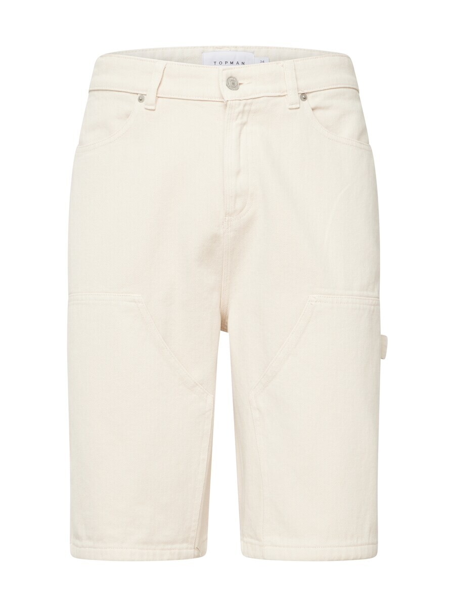 

Джинсовые шорты TOPMAN Regular Jeans, светло-бежевый