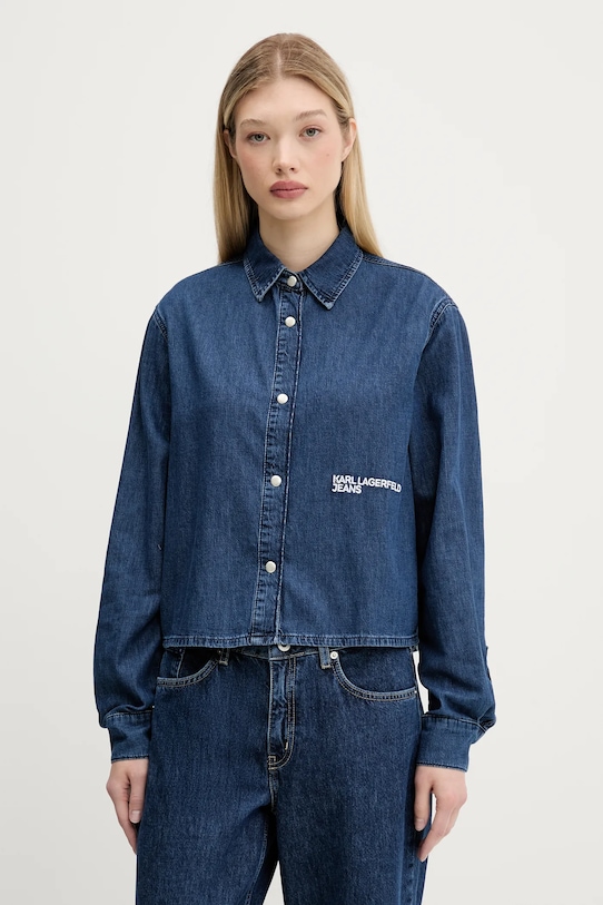 

Джинсовая рубашка Karl Lagerfeld Jeans, темно-синий