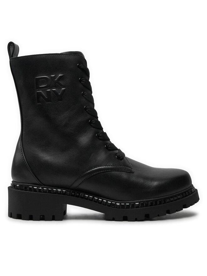 Ботильоны на плоской подошве DKNY, черный