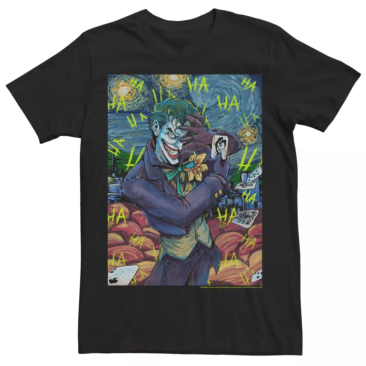

Мужская футболка с рисунком Batman Joker Starry Licensed Character