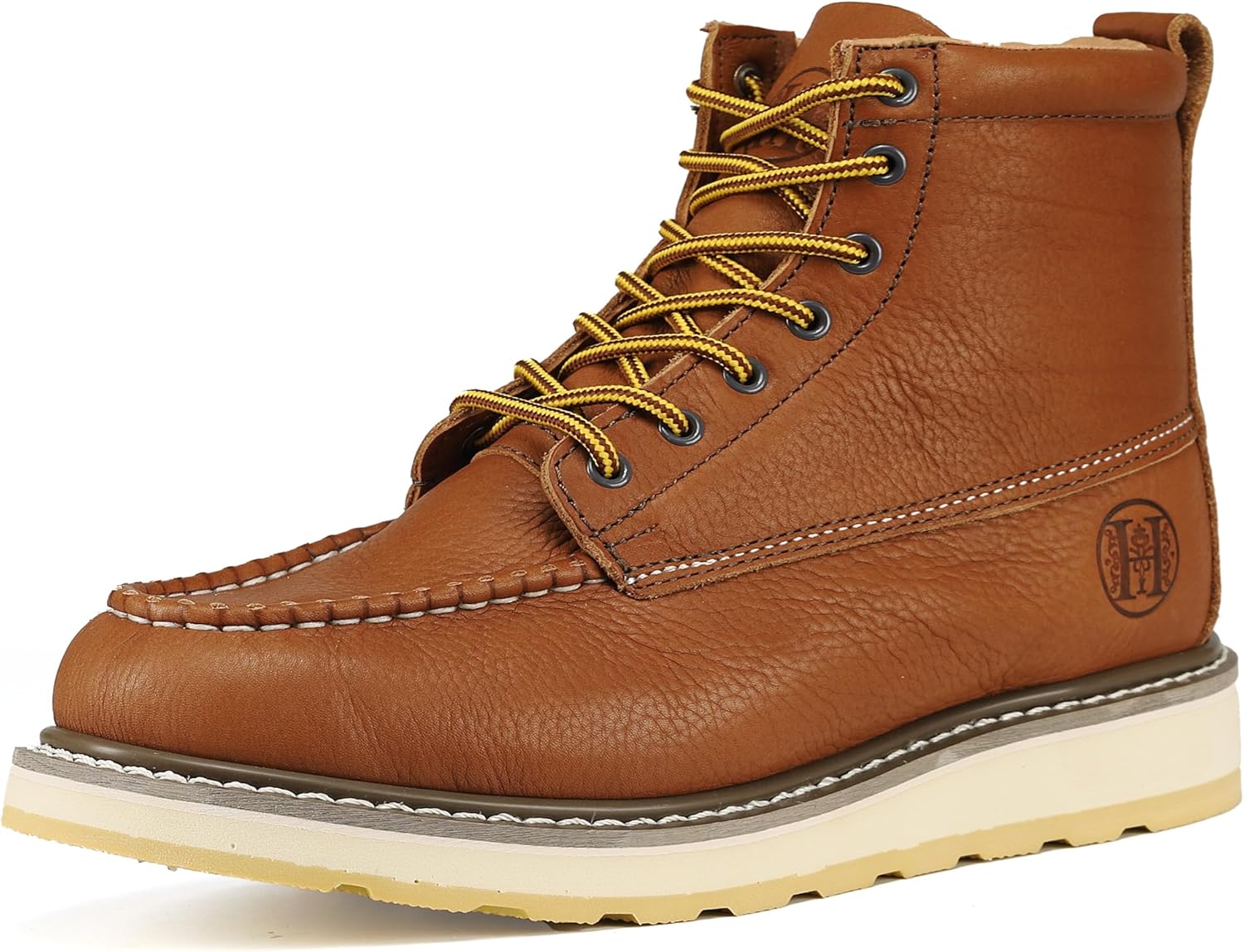 

Ботинки CONRAD Men's Moc Toe Safety Work: 6 и 8 soft toe, композитный носок, водонепроницаемые, стойкие от скольжения, проколотные ботинки EH Safety, 30-8494/Soft Toe