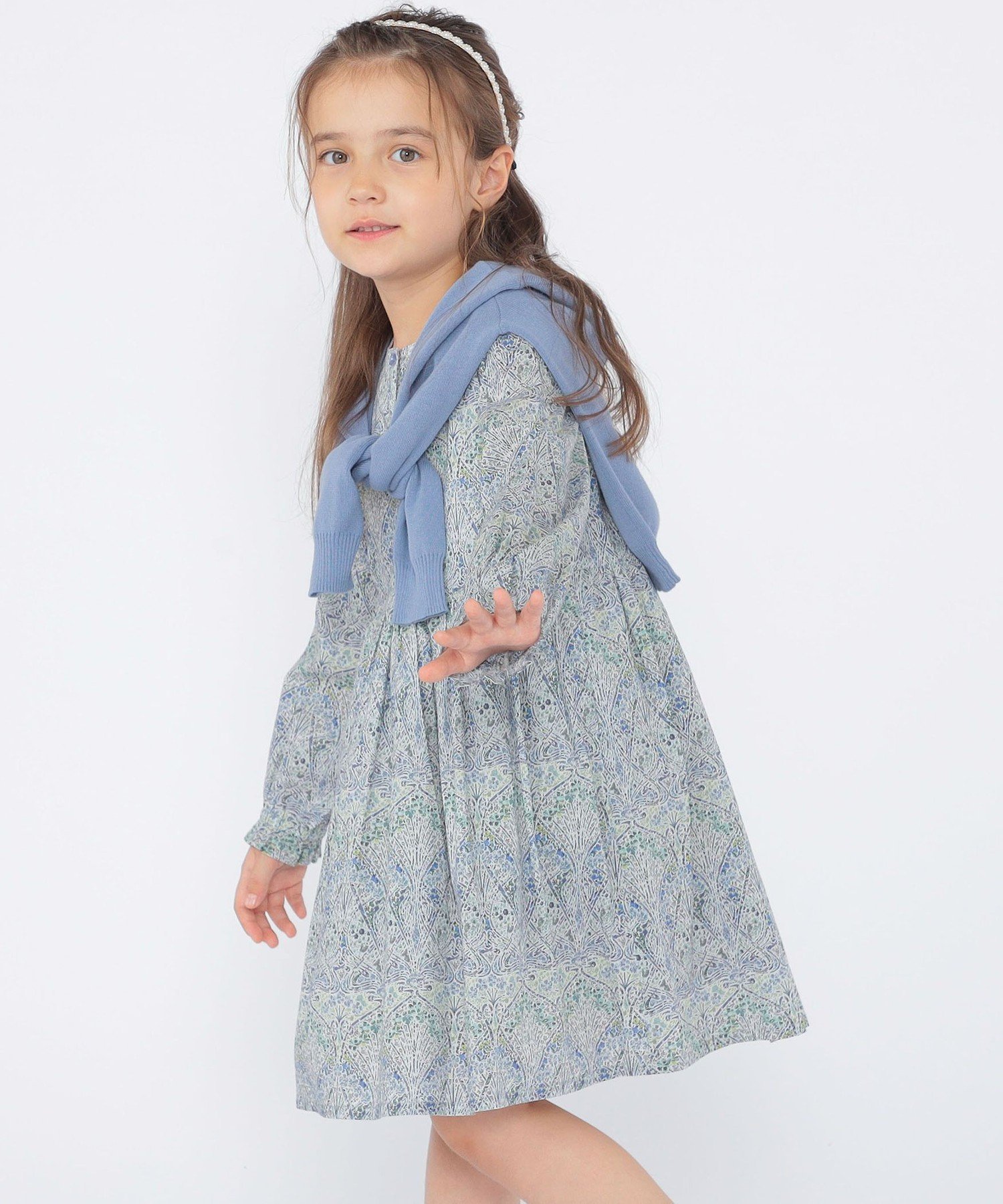 Детское платье SHIPS: 100–130 см / Платье Liberty с длинными рукавами SHIPS KIDS, Blue