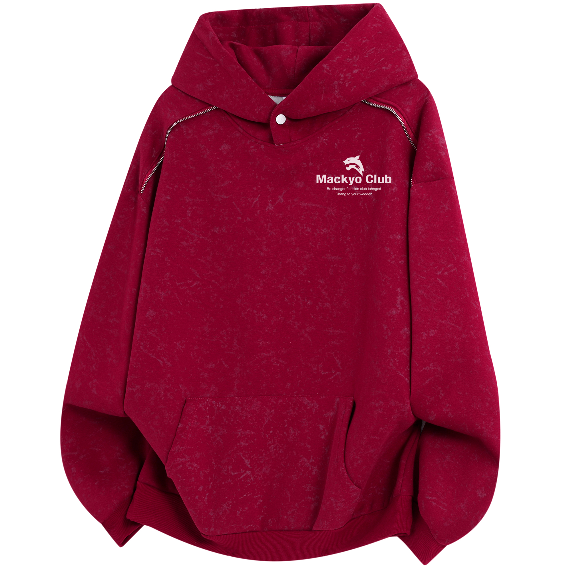 

Толстовка-куртка SOORCHCE Unisex Mackyo, angora красный