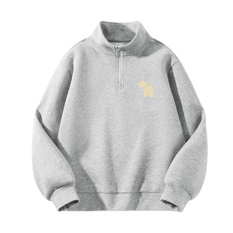 

Детский свитшот с полуводолазкой Moderate WARRIOR, [spring fall]серый/h round china k