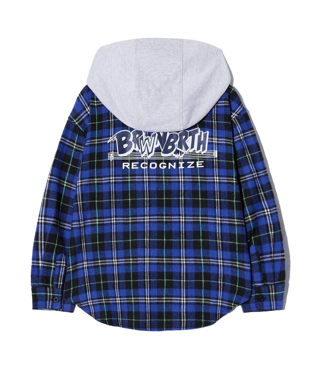Детская синяя клетчатая рубашка с нашивкой от Brownbreath Kids — фото 3