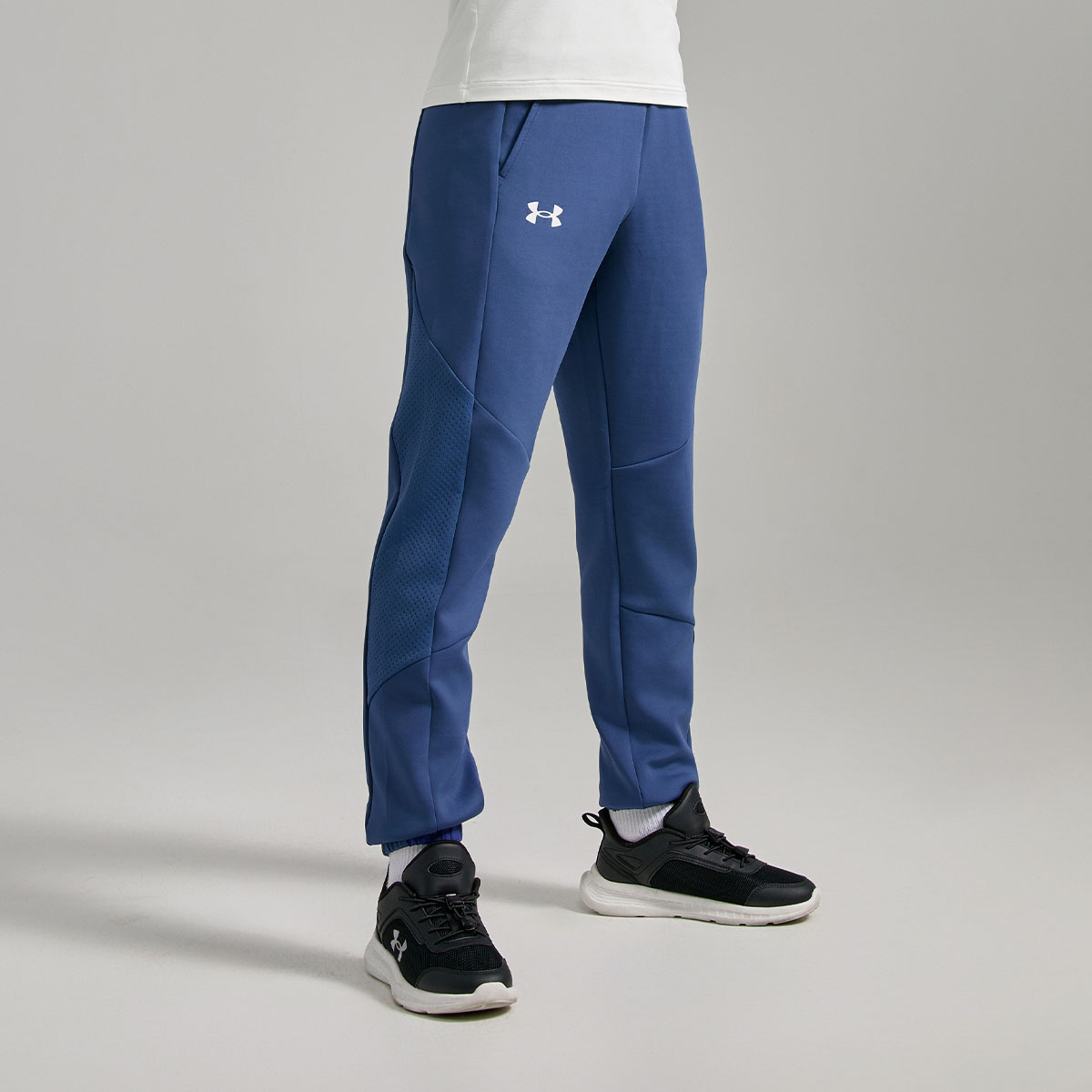 Подростковые вязаные спортивные штаны Under Armour, темно-синий — фото 4