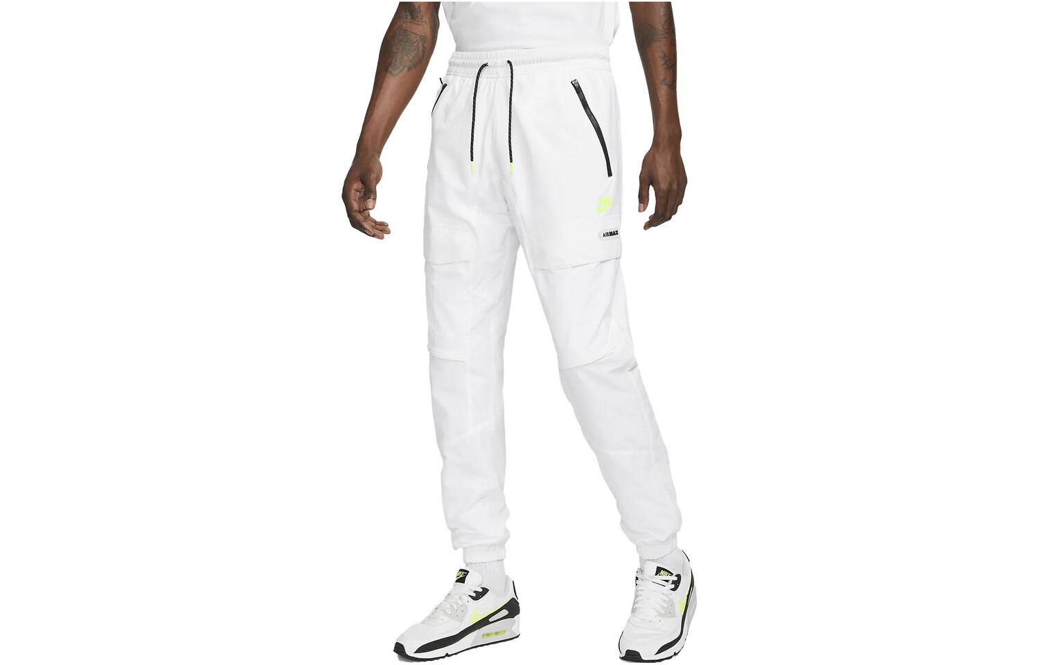 

Спортивные трикотажные штаны мужские белые Nike, белый