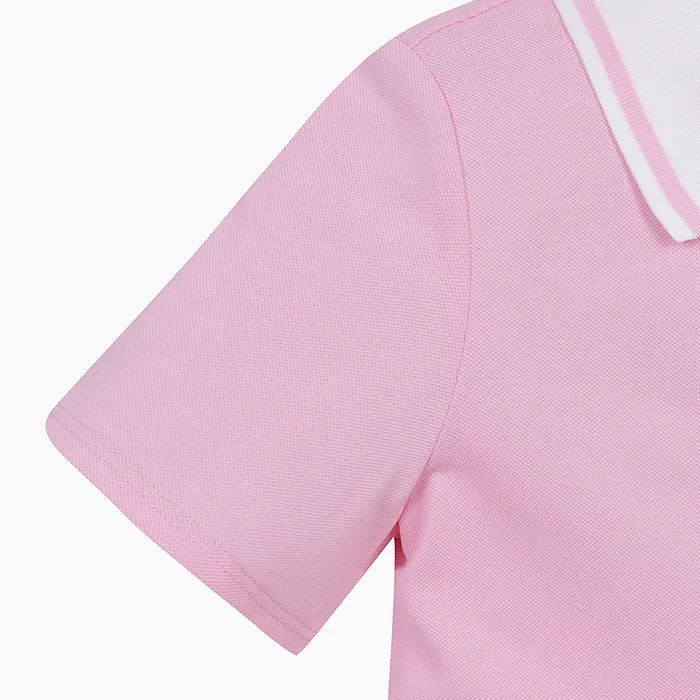 Детское платье-поло на молнии розовое от Benetton Kids — фото 4