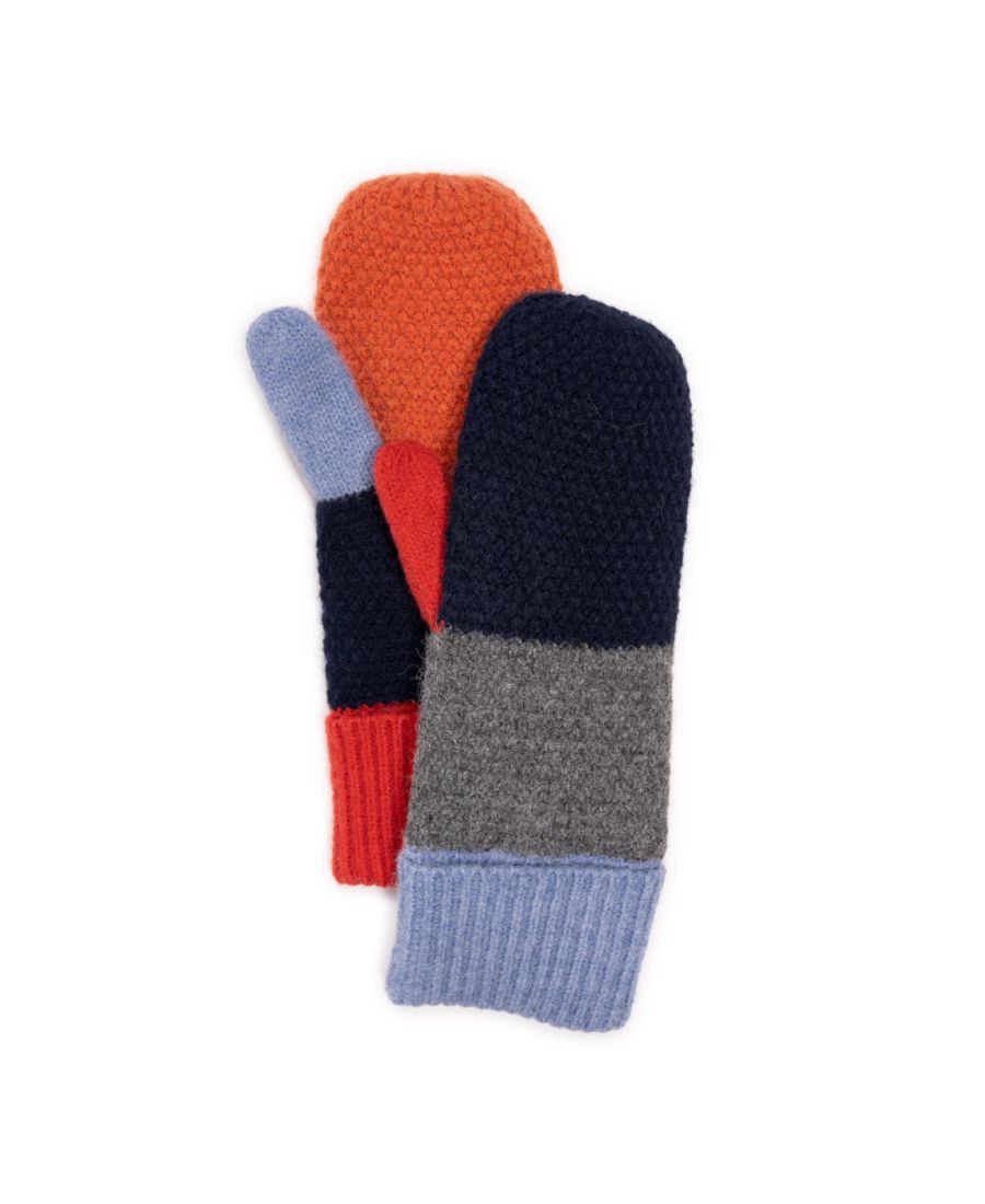 

Женские варежки с цветовыми блоками MUK LUKS, Navy multi