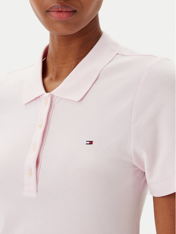 Платье облегающего кроя для повседневной носки WW0WW43228 Tommy Hilfiger, розовый — фото 4