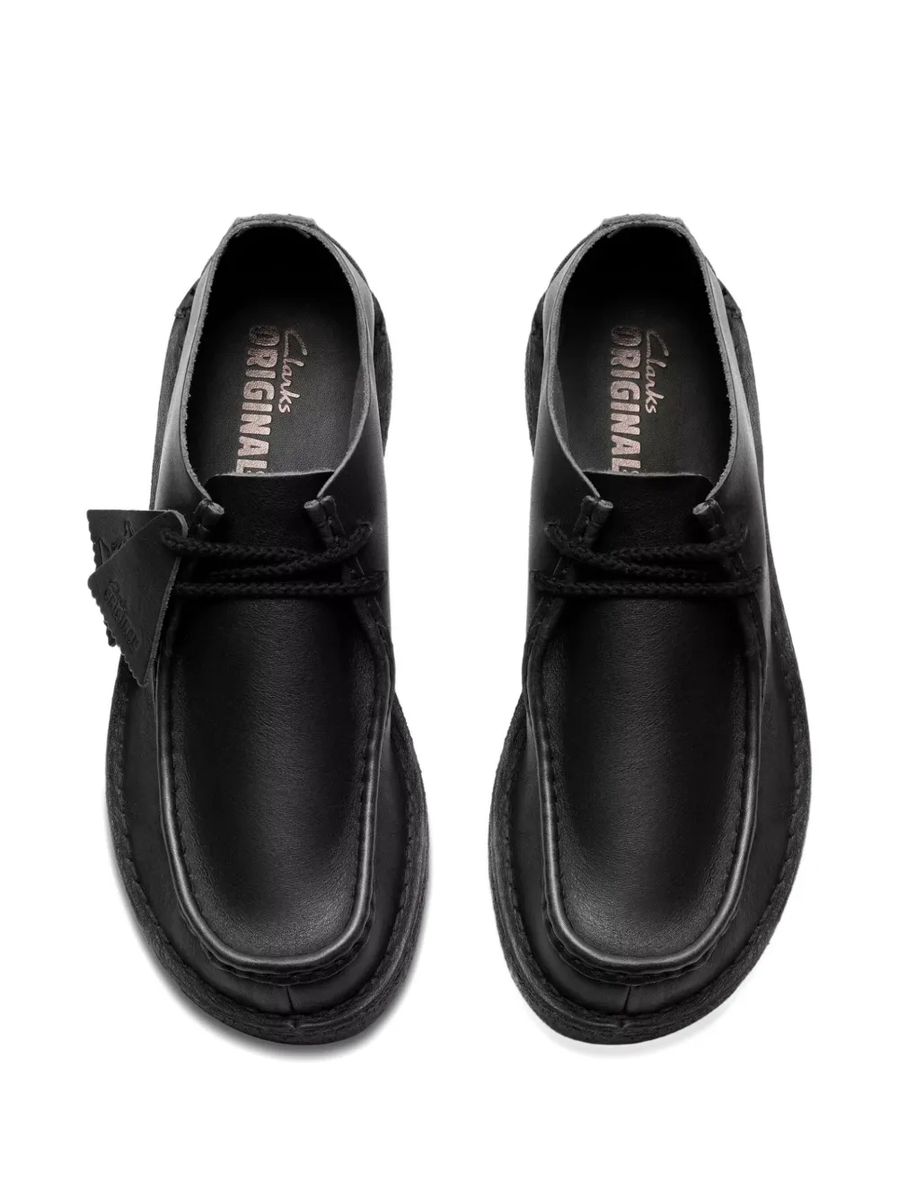 Кожаные пустынные ботинки на шнуровке Nomad Clarks Originals, черный — фото 4