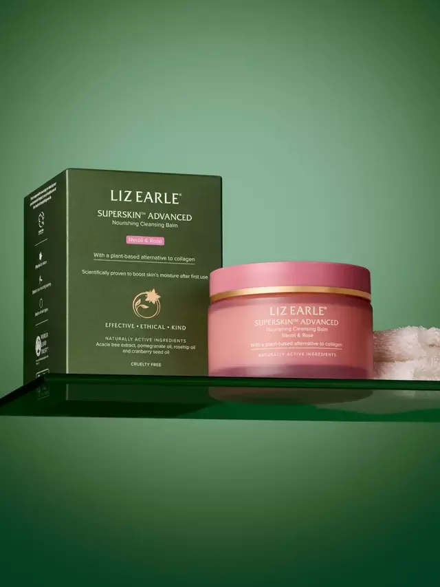 Крем для лица Liz Earle — Очищающий бальзам Superskin Advanced с нероли и розой, 100 мл — фото 4