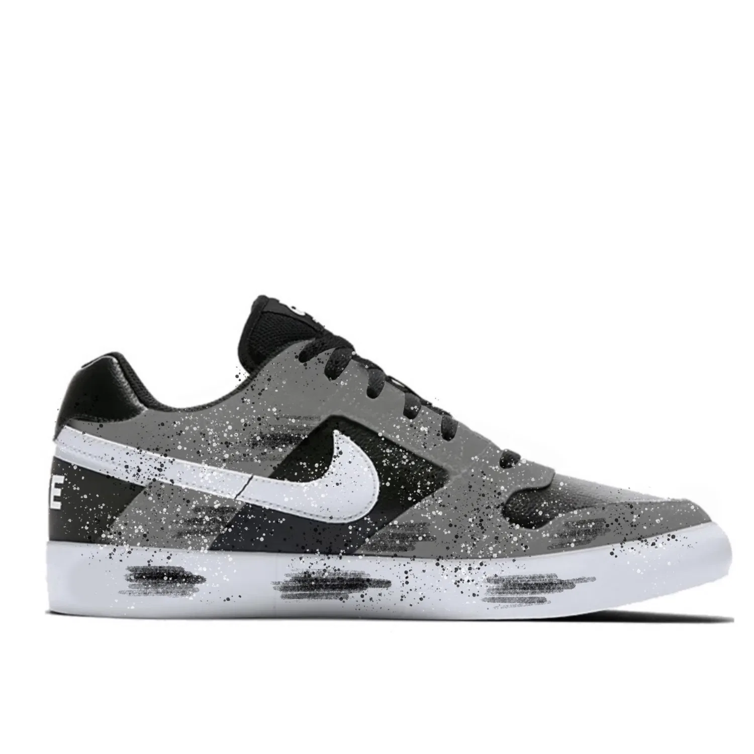 Кроссовки для скейтбординга Nike SB Delta Starry Sky Light Chronicle Black Gray — фото 3