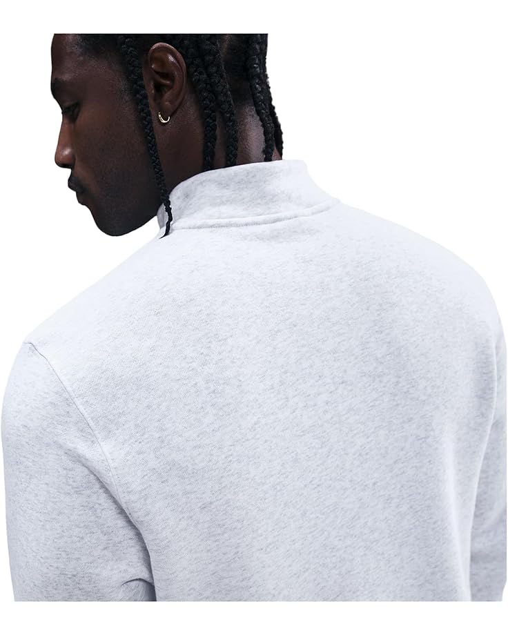 Мужской худи Nike Club Basket Ball Half-Zip, Birch Heather/White/White — фото 4